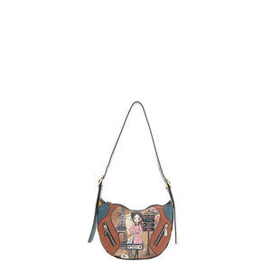 Nicole Lee USA Eco-Leather Saddle Bag